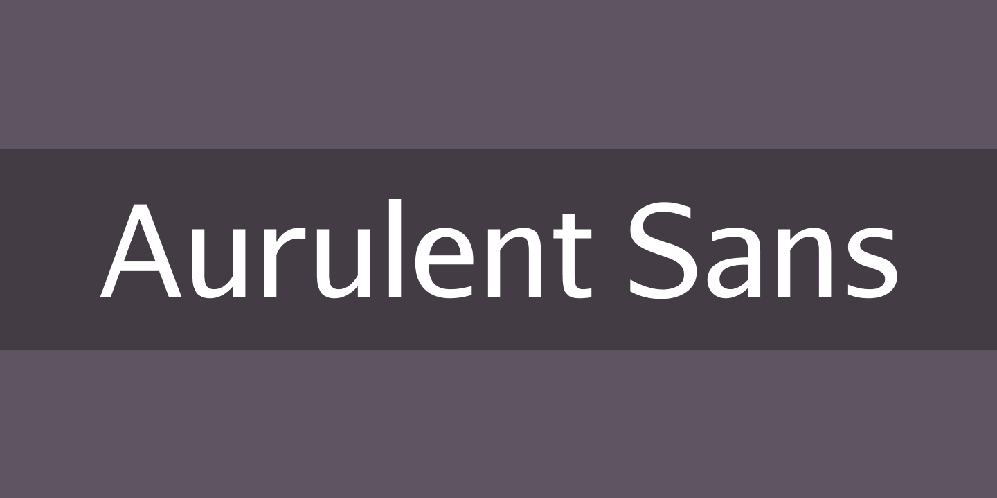 Font Aurulent Sans
